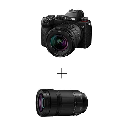 Pack Hybride Panasonic Lumix S5 + S 20-60mm f/3.5-5.6 + S 70-300mm f/4.5-5.6