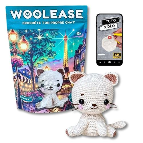 Kit de crochet Mywoolease Taïga le chat - Mywoolease