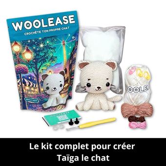 Kit de crochet Mywoolease Taïga le chat