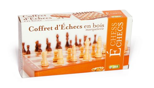 Houten schaakspel France Cartes (Franse versie)