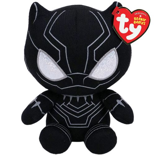 Ty Noir Peluche Black Panther Marvel Beanie Babies