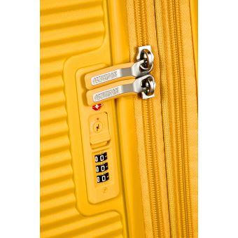 Valise American Tourister Soundbox M Jaune 67cm/81L - Extensible, Occasion