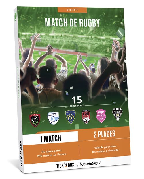 Coffret cadeau Ticknbox Rugby