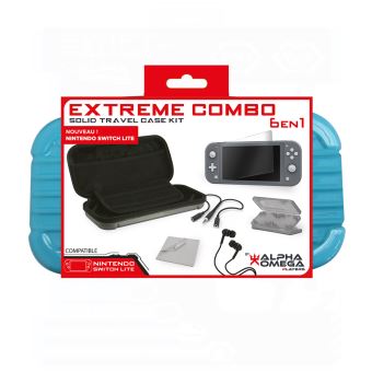 Pack accessoires Extreme 6 en 1 Bleu pour Nintendo Switch Lite