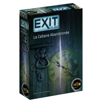 Jeu d'escape game Iello Exit La cabane abandonnée - Jeu d'escape game