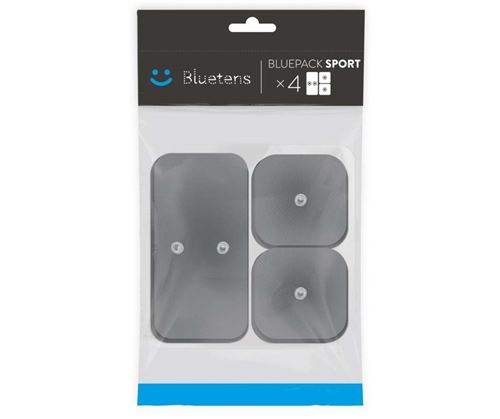Pack de 4 électrodes M et 8 électrodes S Bluetens Bluepack Gris