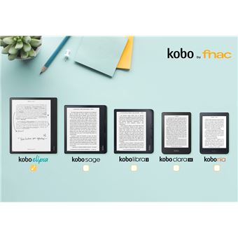 Pack Liseuse numérique Kobo by Fnac Elipsa 10.3 32 Go Noir + Etui de  protection Kobo SleepCover Bleu + Stylet Kobo Noir - Liseuse eBook - Achat  & prix