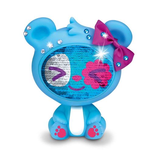 Figurine Les Zequins Ours Spark 14 cm Bleu