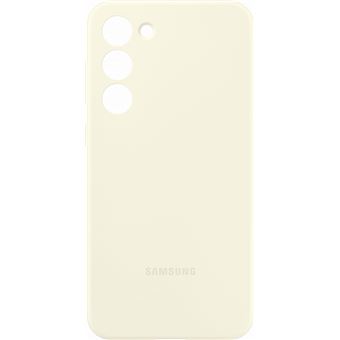 Coque en silicone pour Samsung Galaxy S23+ 5G Beige Crème