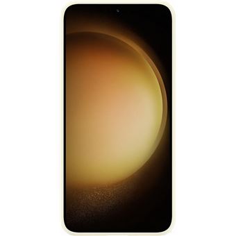 Coque en silicone pour Samsung Galaxy S23+ 5G Beige Crème