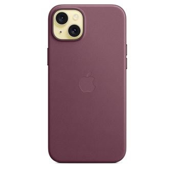 Coque en tissage fin avec MagSafe pour iPhone 15 Plus Mûre