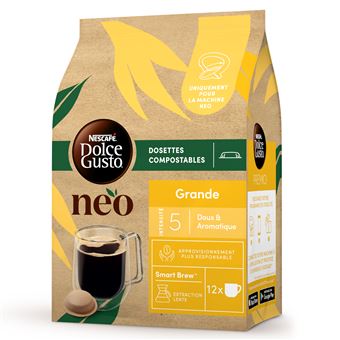 Pack de 12 capsules café Neo par Dolce Gusto Nescafé Grande