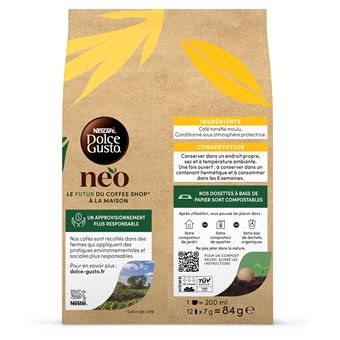 Pack de 12 capsules café Neo par Dolce Gusto Nescafé Grande