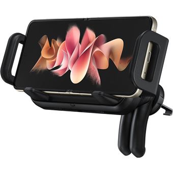 Support voiture pour smartphone charge avec charge à induction 9 Watts Samsung Noir - 1