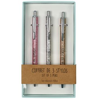 Coffret de 3 stylos Le Studio Glitter Girl Power Exclusivité Fnac