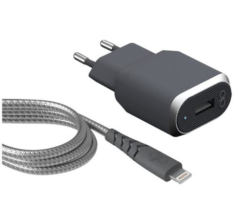 FORCE POWER HOME CHARGER + REINFORCED CABLE LIGHTNING