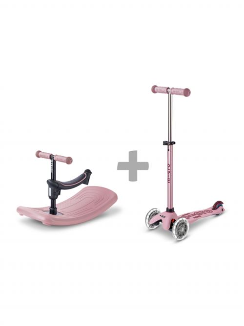 Jeu de plein air Micro Mobility Trottinette évolutive Mini Micro Deluxe Rock & Go LED