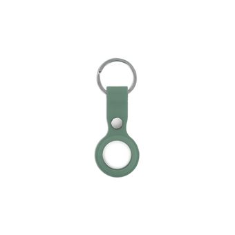Protection en silicone avec attache porte-clé pour airtag - vert mooov® - 1