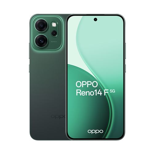 Smartphone Oppo Reno 14 F 6,57 5G Double nano SIM 256 Go Vert émeraude