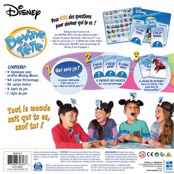 Jeu d’ambiance Megableu Devine Tête Disney