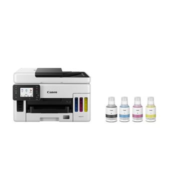 Canon MAXIFY GX6050 - Multifunktionsdrucker - Farbe - Tintenstrahl - nachfüllbar - Legal (216 x 356 mm)/A4 (210 x 297 mm) (Original) - A4/Legal (Medien) - bis zu 24 ipm (Drucken) - 350 Blatt - LAN, Wi-Fi(n), USB 2.0, USB-Host - 1