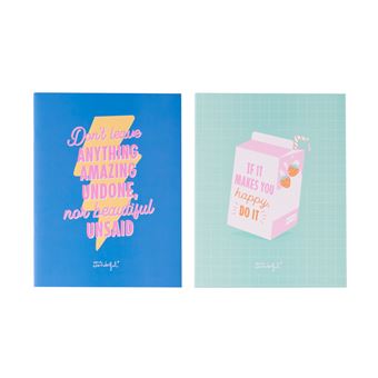 Set 2 Cahiers A4 Mr. Wonderful Don’t leave anything amazing undone