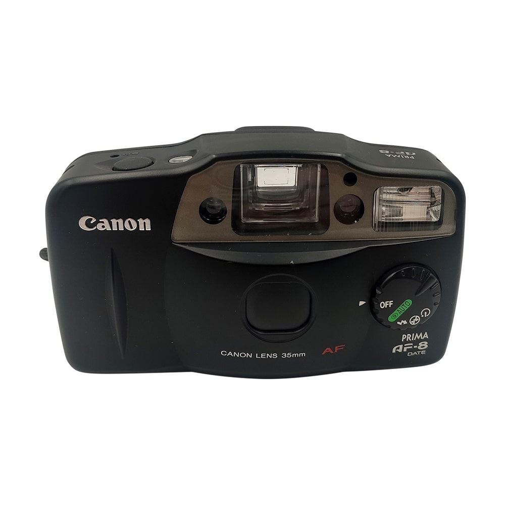 Appareil photo argentique compact Canon Prima AF8 Date Noir Reconditionne Appareil photo