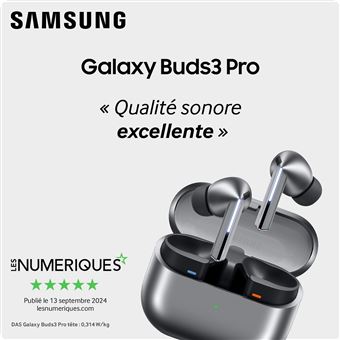 Ecouteurs sans fil Samsung Galaxy Buds3 Pro Bluetooth avec
