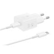 Adaptateur secteur Samsung EP-T2510 avec câble 25 W Blanc