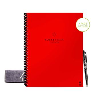 Carnet RocketBook Fusion Letter A4 Rouge