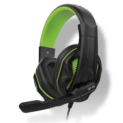 Micro-casque circum-aural Gaming filaire pour Xbox Series X Steelplay HP45 Noir et vert