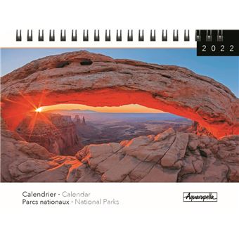 Calendrier Bureau Pictura 2022 Parcs nationaux