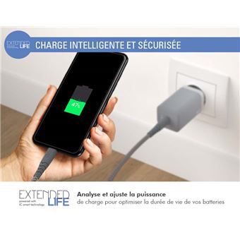 Chargeur Samsung 45W avec Cable Type C Charge Rapide 3M, Chargeur