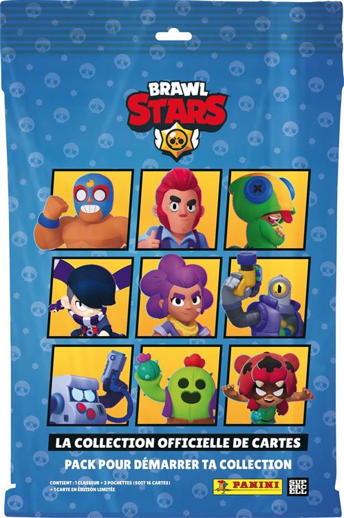 Cartes à collectionner Panini Brawl Stars Starter pack 1 classeur avec 2 pochettes et 1 carte Édition Limitée