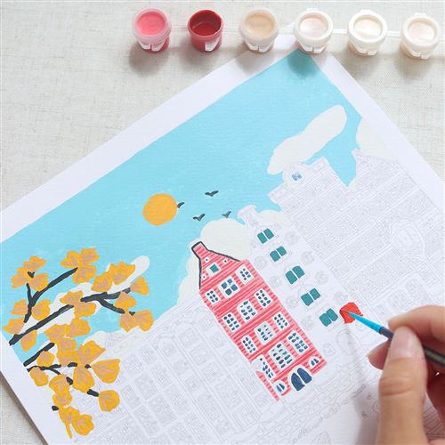 La Petite Epicerie – Gouache La Petite épicerie Peinture au numéro Petit Pinceau Amsterdam par Nidhi Kachhadiya La Petite Epicerie – Gouache La Petite épicerie Peinture au numéro Petit Pinceau Amsterdam par Nidhi Kachhadiya