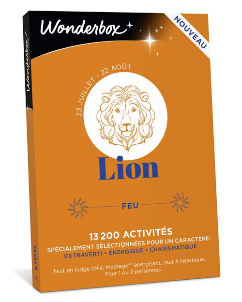 Coffret cadeau Wonderbox Lion