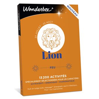 Coffret Cadeau Wonderbox Lion Coffret Cadeau Achat Prix Fnac