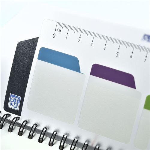 Oxford Agenda De Poche Spirale Semainier 10x15cm Gris & Bleu - 100770310