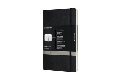 Mlsk Noir Carnet Pro Grand Format Moleskine Couverture Souple