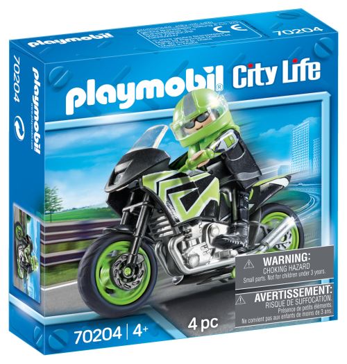 Playmobil City Life 70204 Pilote et moto