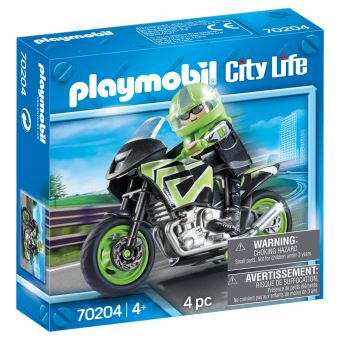 Playmobil City Life Special Plus - Meninos com Moto de Corrida