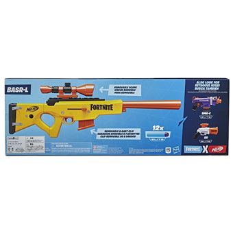 Nerf Fortnite BASR-L avec 12 fléchettes Nerf