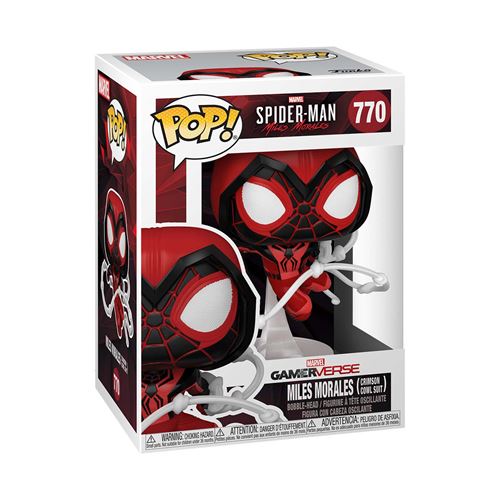 FUNKO Figurine  Pop Marvel Spider-Man Miles Morales Crimson Cowl Suit