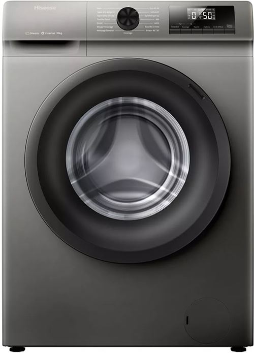 Lave-Linge Hublot Hisense Wfqp9014Evm Reconditionné Gris Anthracite