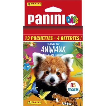 Panini Animales 2025 Blister – 85 Pegatinas (13 Sobres + 4 Extra) Para Descubrir Animales De Colores