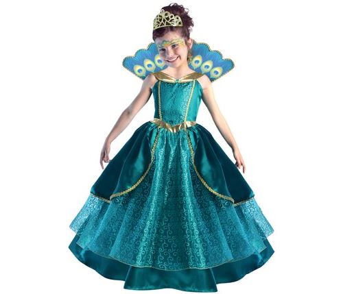 Robe De Princesse Pour Fille Taille 8/10 Ans - Rouge, Satin, Manches Ballon, Occasion Très Bon état