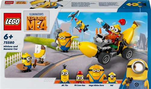 Lego® Despicable Me 75580 Les Minions Et La Voiture-Banane