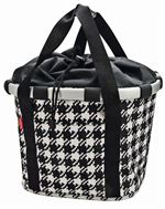 Panier KlickFix Bikebasket Pied de Poule Noir