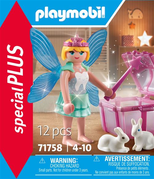 Playmobil Special Plus 71758 Fée avec Coffre à Dents De Lait et Lapin