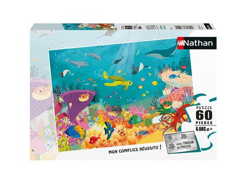 Nathan Puzzle Enfant Animaux Des Océans 60 Pièces